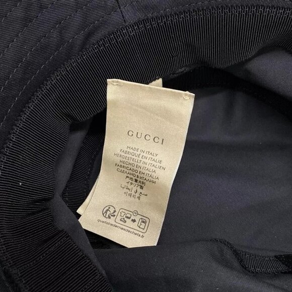 Auth GUCCI - 782733 Black Cotton Hat main image 15